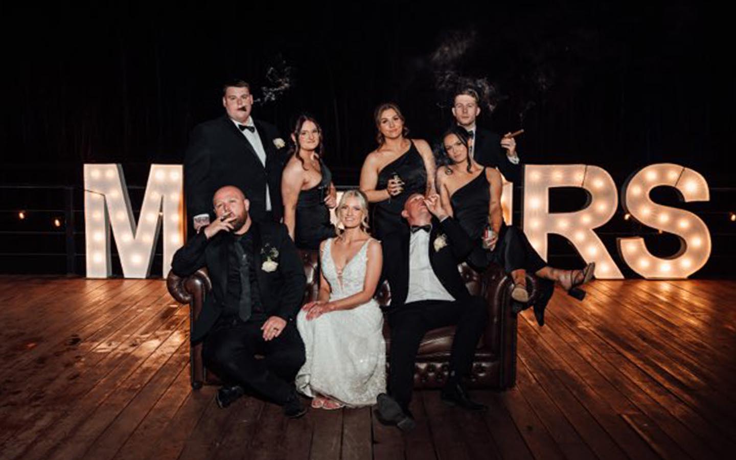 mr and mrs reception dungula